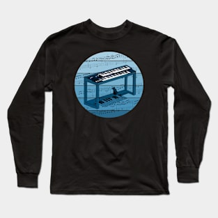 Jazz Organ Music Notation Organist Musician Long Sleeve T-Shirt